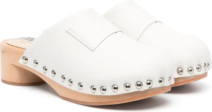 MM6 MAISON MARGIELA Kids Studded Leather Clogs