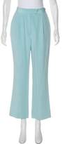 Thumbnail for your product : Richard Tyler High-Rise Silk Pants blue High-Rise Silk Pants