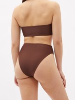 Thumbnail for your product : JADE SWIM Ava Gathered Bandeau Bikini Top - Brown