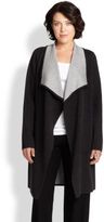 Thumbnail for your product : Eileen Fisher Eileen Fisher, Sizes 14-24 Cascading Long Cardigan