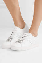 Thumbnail for your product : Marc Jacobs Empire Embellished Leather Sneakers - White