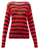 Women Red And Black Striped Sweater | Shop the worldâs largest collection of fashion | ShopStyle UK