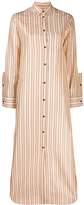 long striped shirt dress