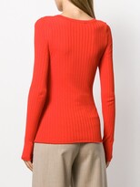 Thumbnail for your product : AMI Paris Crew-Neck Ribbed Jumper