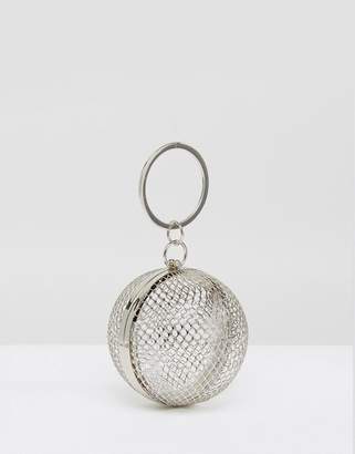 ASOS DESIGN Cage Sphere Clutch Bag