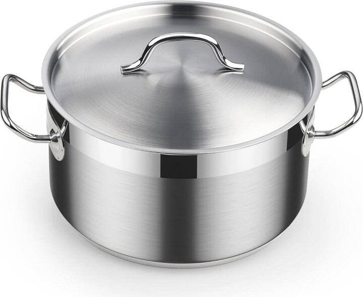 Cooks Standard 18/10 Stainless Steel Stockpot 12-Quart, Classic Deep  Cooking Pot Canning Cookware with Stainless Steel Lid, Silver