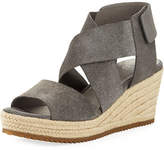 Thumbnail for your product : Eileen Fisher Willow Starry Suede Wedge Espadrille Sandal