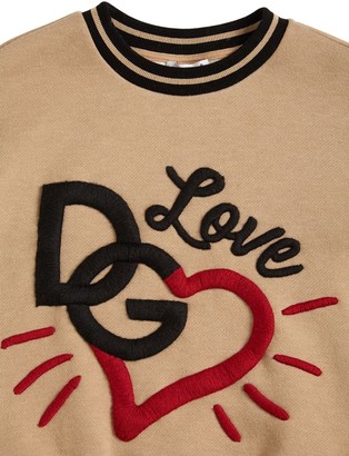 Dolce & Gabbana Embroidered Cotton Blend Sweatshirt