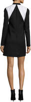 Thumbnail for your product : Courreges Two-Tone V-Neck Dress, Black/White
