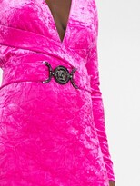 Thumbnail for your product : Versace Medusa Biggie velvet hooded dress