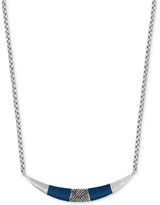 Thumbnail for your product : The Sak Silver-Tone Cobalt Thread Curved Bar Necklace