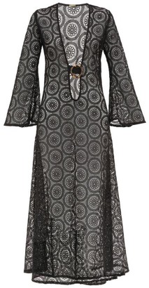 Dodo Bar Or Jane Crocheted-cotton Maxi Dress - Black