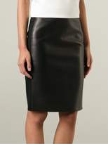 Thumbnail for your product : DSQUARED2 leather pencil skirt
