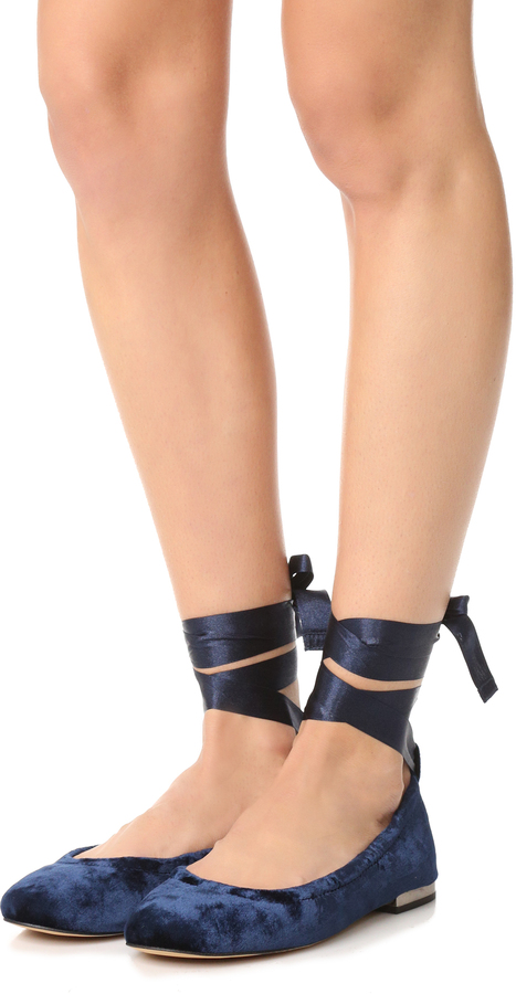 Sam Edelman Velvet Fallon Ballet Flats - ShopStyle