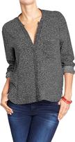 Thumbnail for your product : Old Navy Women's Split-Neck Printed Blouses