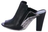 Thumbnail for your product : 3.1 Phillip Lim Leather Peep-Toe Mules