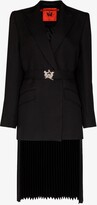 Thumbnail for your product : Thebe Magugu Belted Double-Breasted Blazer