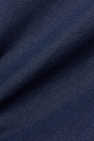 Thumbnail for your product : SUZIE KONDI Safari Cropped Linen Top - Blue