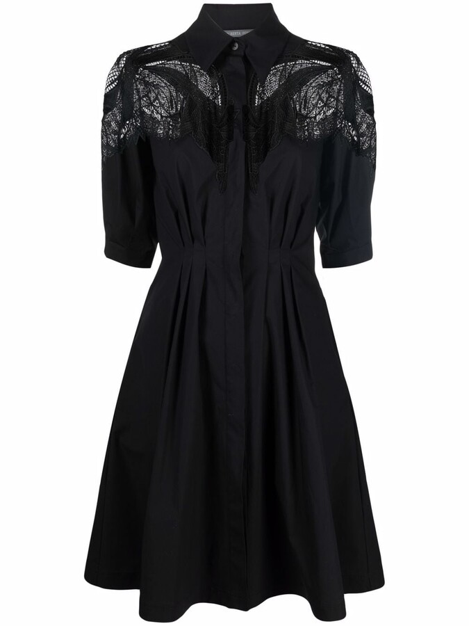 Black Lace Shirt Dress | Shop the world ...