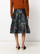 Thumbnail for your product : Markus Lupfer embroidered flared skirt