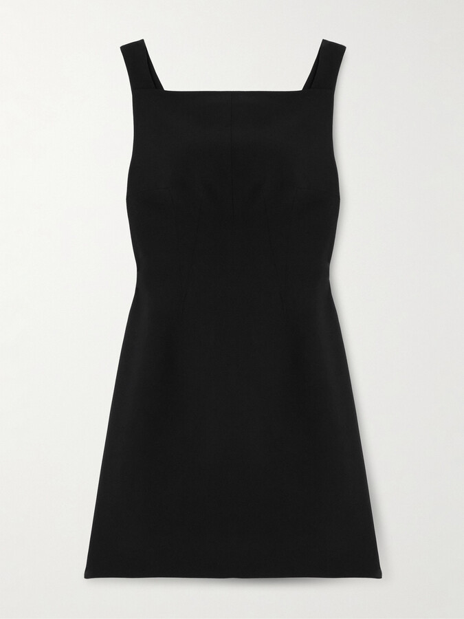 Givenchy Cutout Draped Crepe Mini Dress - Black