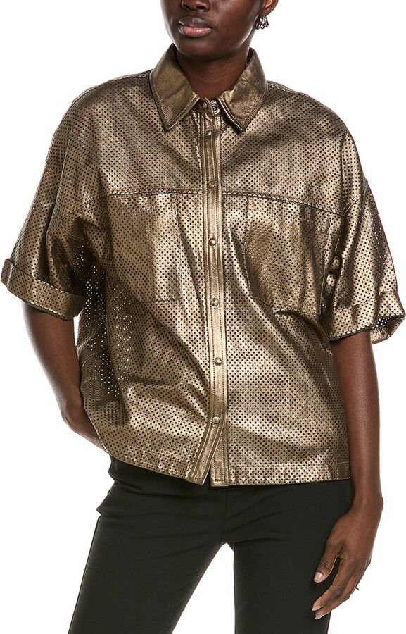 Brunello Cucinelli Leather Shirt