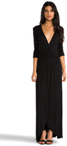 Thumbnail for your product : LAmade 3/4 Sleeve Surplus Jersey Maxi Dress