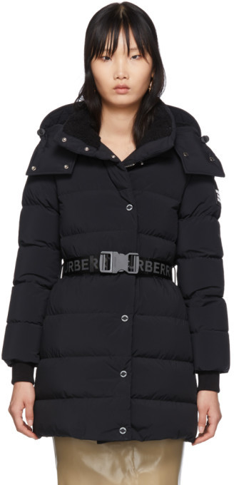 burberry eppingham belted puffer jacket