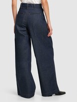 Thumbnail for your product : Amiri High waist raw denim wide leg jeans