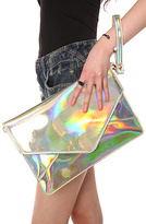 Thumbnail for your product : Melie Bianco The Janelle Clutch in Hologram Multi