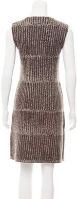 Calvin Klein Collection Sleeveless Knit Jacquard Dress