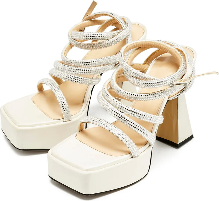 MACH & MACH Sydney crystal-embellished sandals