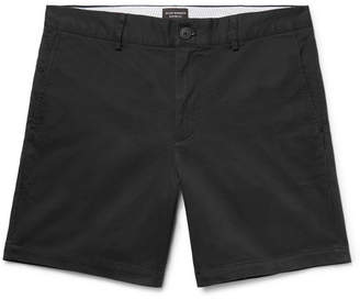 Club Monaco Baxter Slim-Fit Stretch-Cotton Twill Shorts - Men - Black