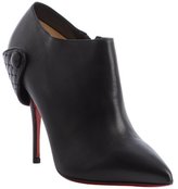 Thumbnail for your product : Christian Louboutin black leather quilted accent 'Huguette 100' ankle booties