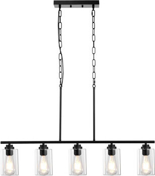 17 Stories VEVOR 5-Light Kitchen Island Pendant Lights 60W Adjustable Dining Room Light E26