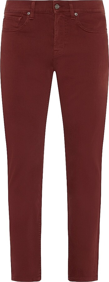 7 For All Mankind Men's Slimmy Mid-Rise Slim-Skinny Jeans - Morocco - Size 28