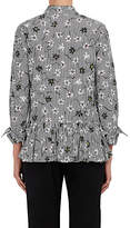 Thumbnail for your product : Opening Ceremony WOMEN'S RUFFLE STRIPED & FLORAL COTTON SHIRT