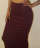 Thumbnail for your product : American Apparel BLK RED NAVY INTERLOCK HiGHWAiSTED WOMENS MAXi LONG SKiRT S/M/L