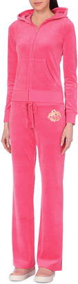 Juicy Couture Logo-Embellished Velour Jogging Bottoms - for Women