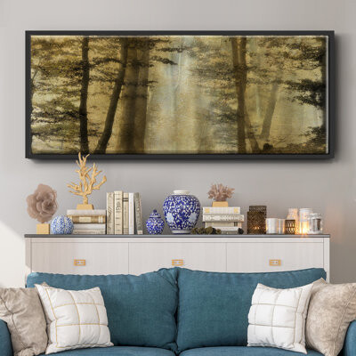 Millwood Pines Golden Magic - Floater Frame Painting on Canvas