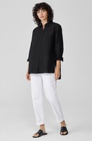 Thumbnail for your product : Eileen Fisher Classic Collar Easy Linen Button-Up Shirt