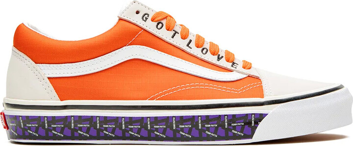 orange vans for men