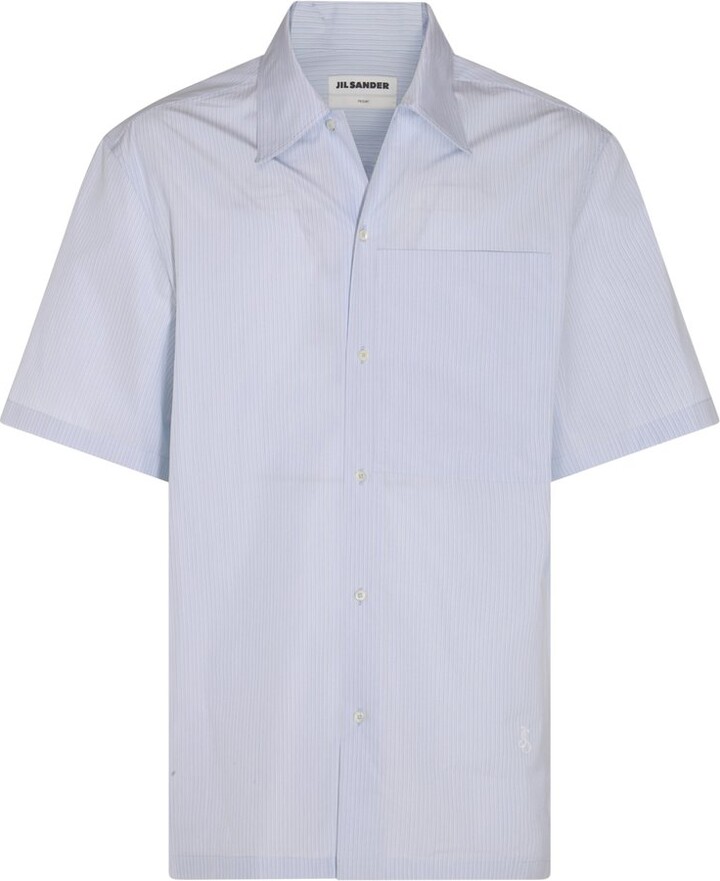 Jil Sander Logo Embroidered Short-Sleeved Shirt