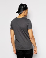 Thumbnail for your product : Jack & Jones T-Shirt with Raw Edge In Slubby Fabric
