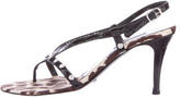 Thumbnail for your product : Dolce & Gabbana Embellished Embossed Sandals