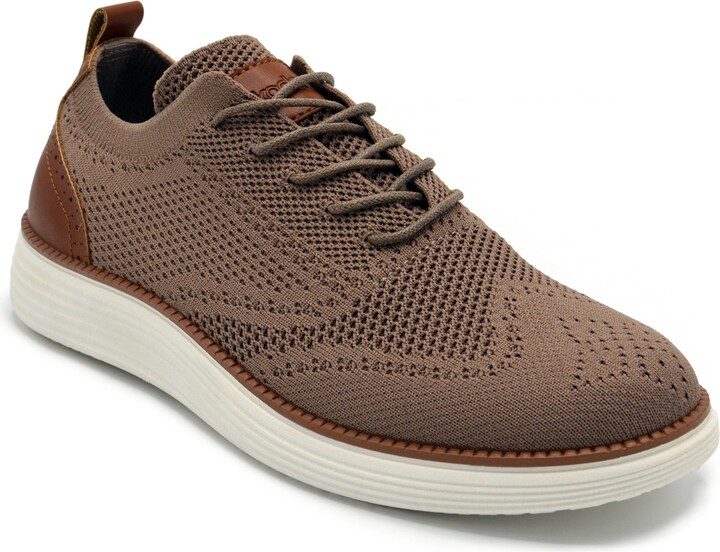 Akademiks Men's Olney Wingtip Knit Oxford Shoes - Black/White