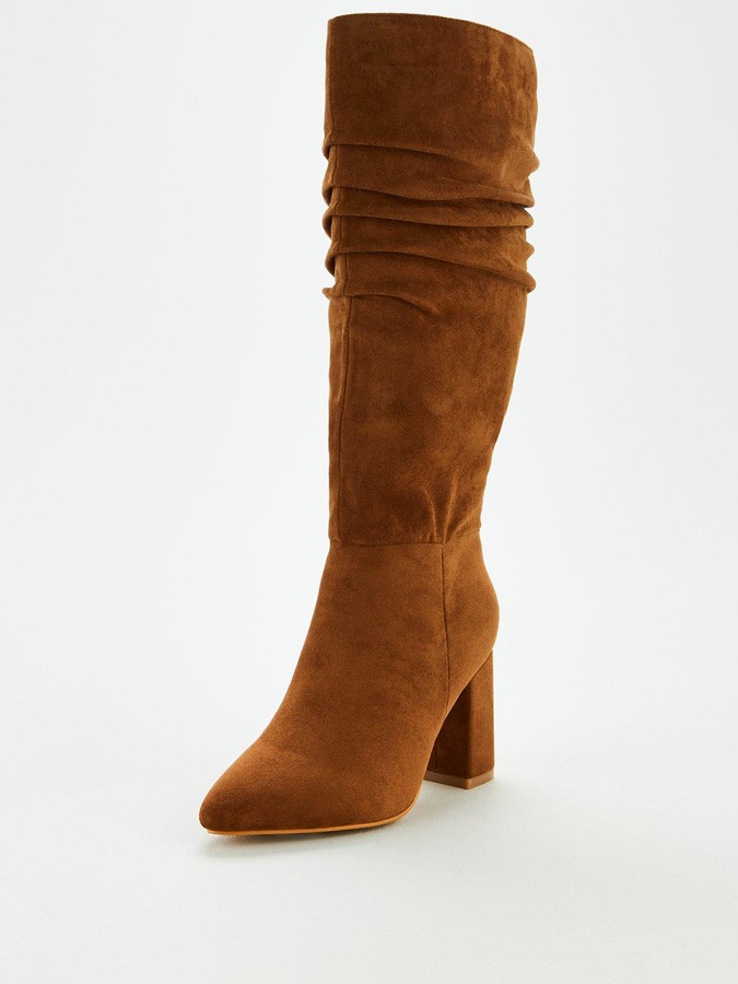Tan Slouch Boots | Shop the world's largest collection of fashion |  ShopStyle UK