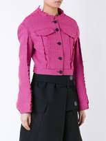 Thumbnail for your product : Yang Li button down fitted jacket