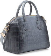 Thumbnail for your product : Givenchy Antigona Small Crocodile Bag, Gray