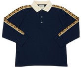 Thumbnail for your product : Gucci Cotton Piquet Polo Shirt W/ Logo Bands